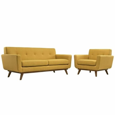 EAST END IMPORTS Engage Armchair and Loveseat Set of 2- Citrus EEI-1346-CIT